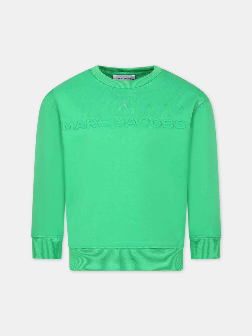 Green sweatshirt for kids with logo